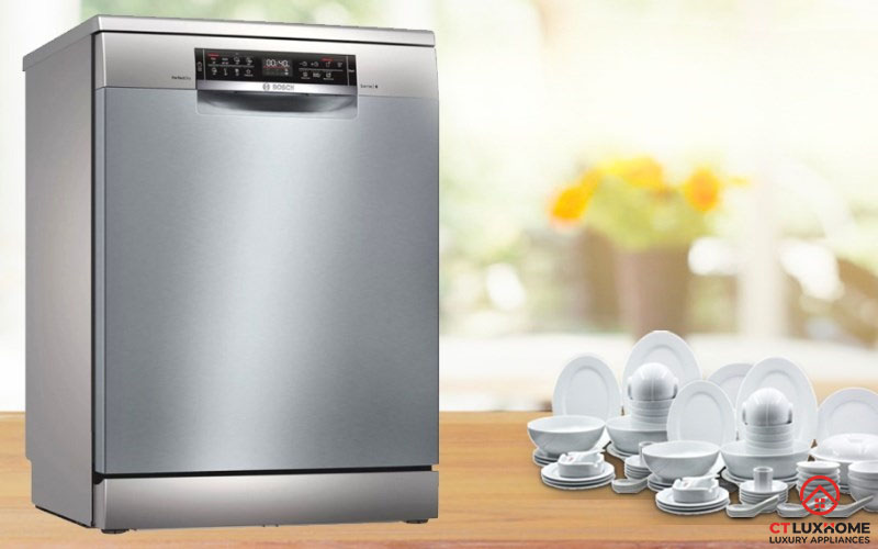 Chỉnh muối máy rửa bát Bosch serie 8