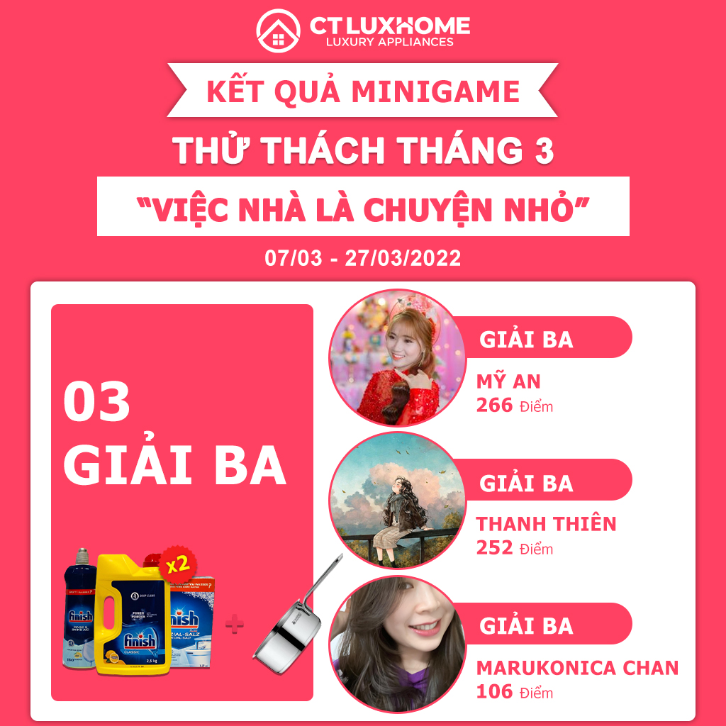 Kết quả giải ba.