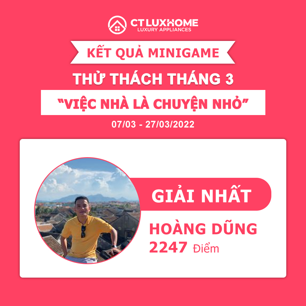 Kết quả giải nhất.