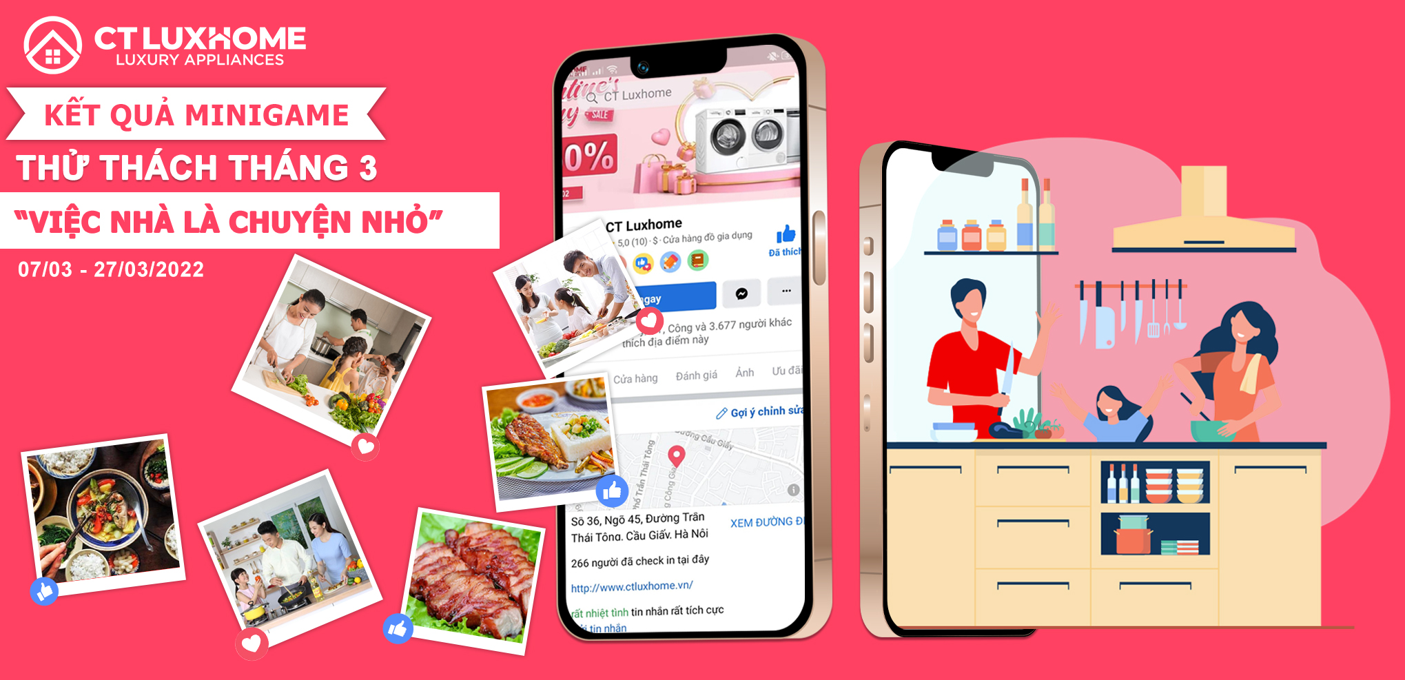 Kết quả cuộc thi thử thách tháng 03: 'Việc nhà là chuyện nhỏ'