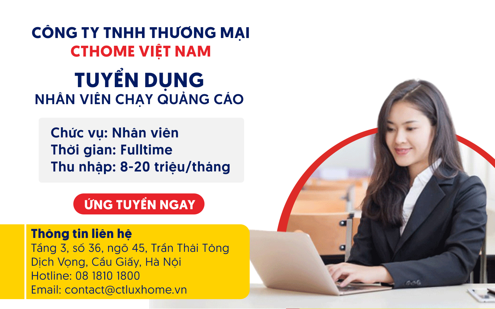 TUYỂN DỤNG NHÂN VIÊN CHẠY QUẢNG CÁO GOOGLE ADS & FACEBOOK ADS
