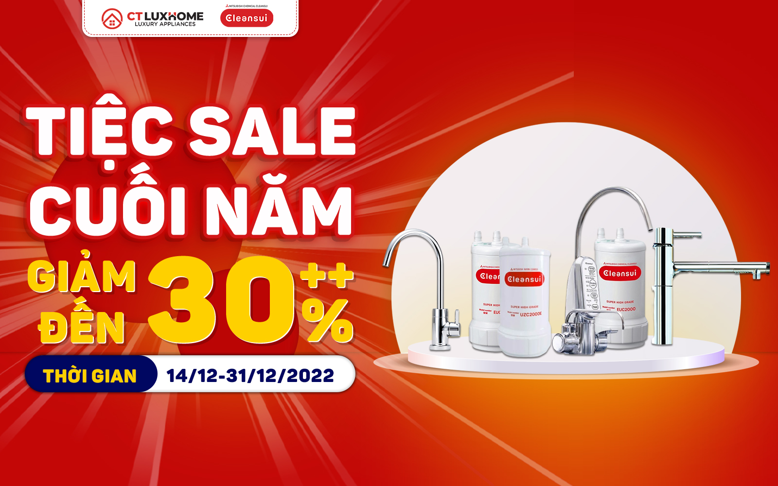 [Tiệc Sale Cuối Năm] Giảm Đến 30% Khi Mua Thiết Bị Bếp Tại CT Luxhome 5