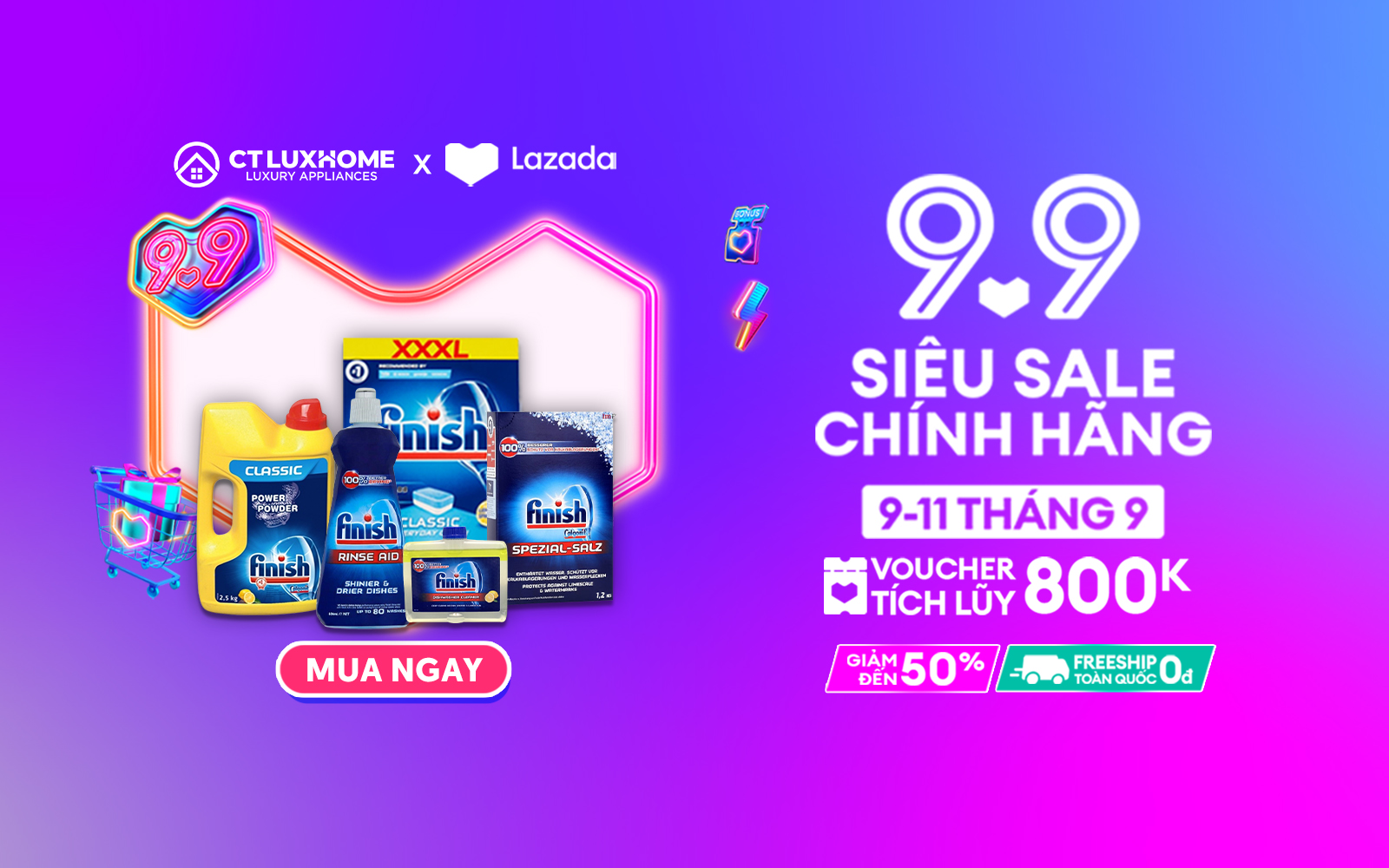 Siêu sale chính hãng Lazada 9.9