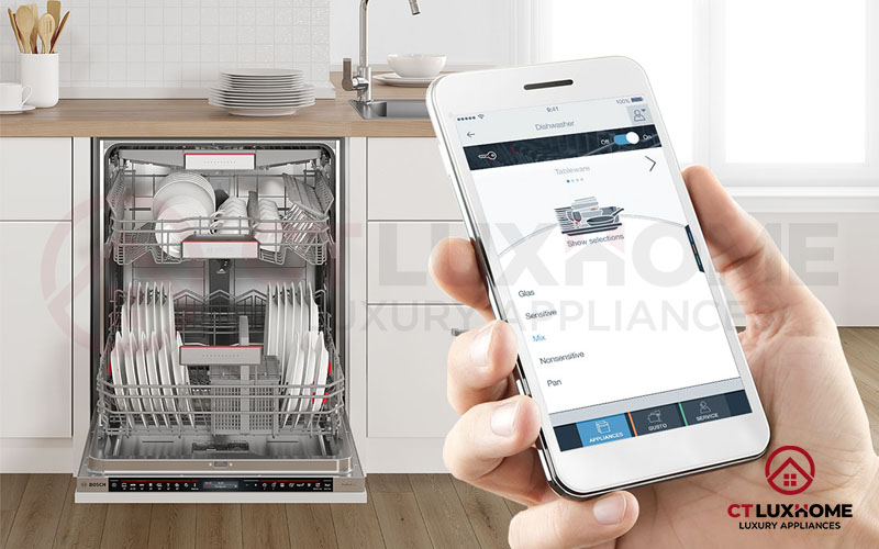 HomeConnect giúp bạn dễ dàng điều khiển máy rửa bát hơn.