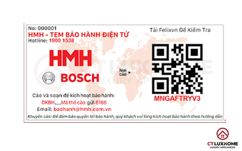 Tem bảo hành điện tử HMH Việt Nam.
