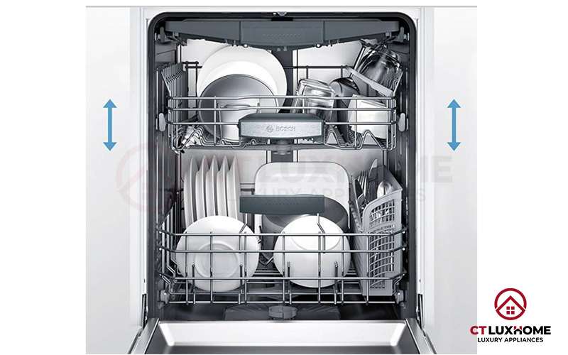 Máy rửa chén bát Bosch 9 bộ có công suất rửa nhỏ.