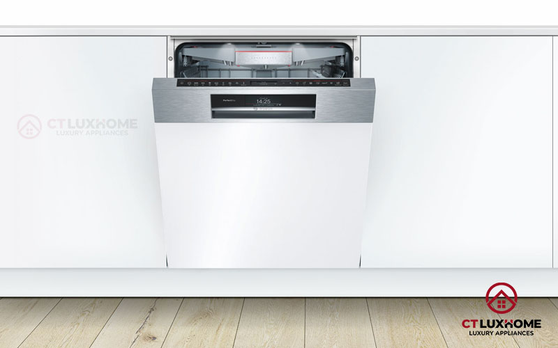 Máy rửa chén Bosch bán âm không quá nặng.