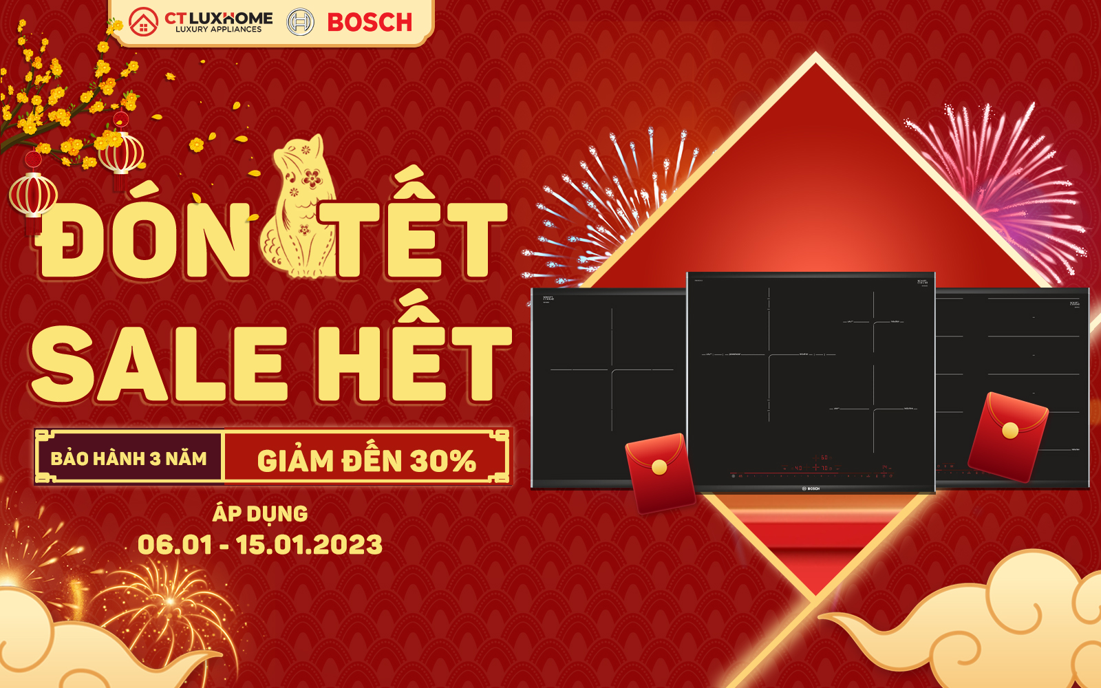 [ĐÓN TẾT - SALE HẾT] GIẢM ĐẾN 30% KHI MUA THIẾT BỊ BẾP TẠI CT LUXHOME 2