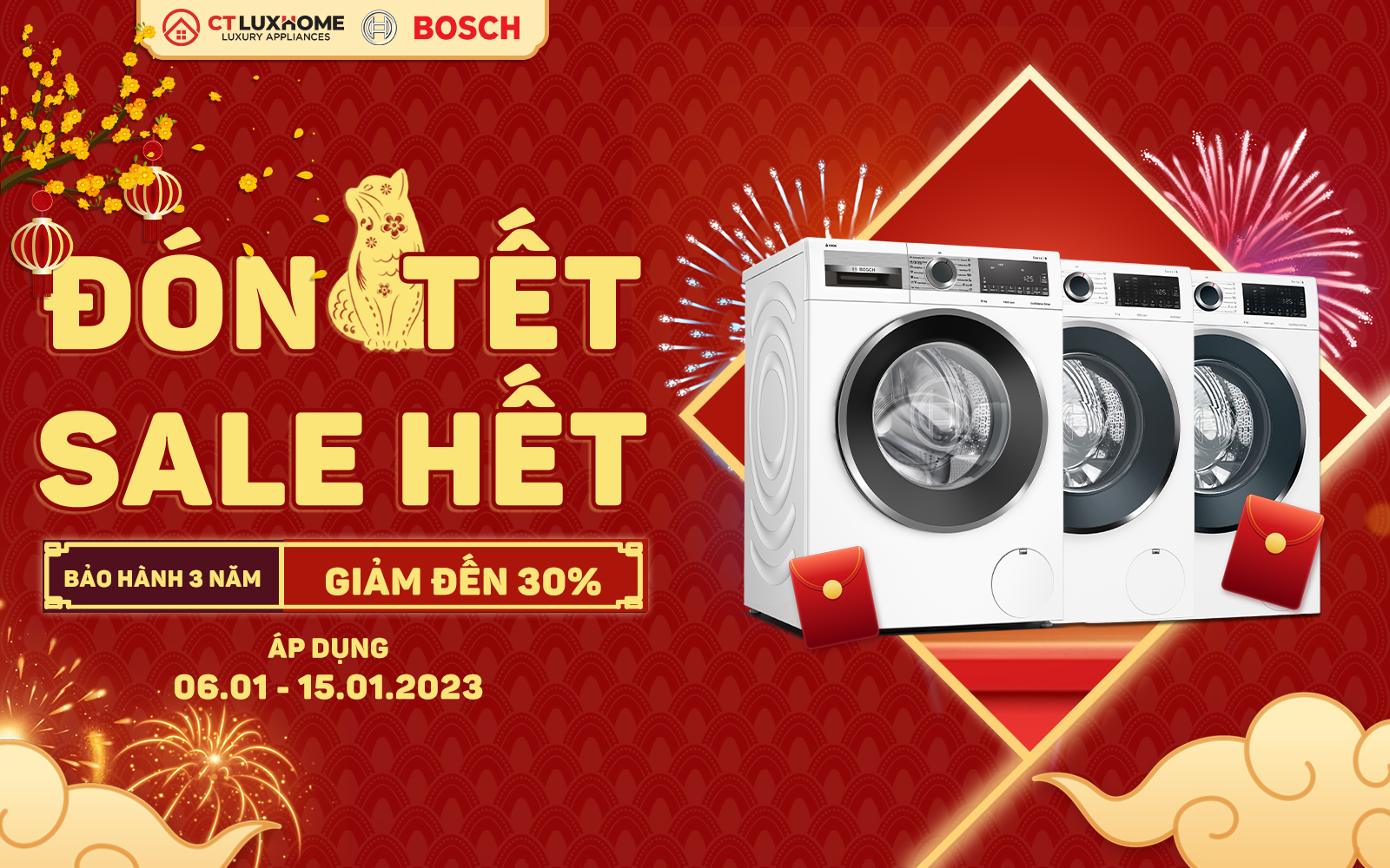 [ĐÓN TẾT - SALE HẾT] GIẢM ĐẾN 30% KHI MUA THIẾT BỊ BẾP TẠI CT LUXHOME 3