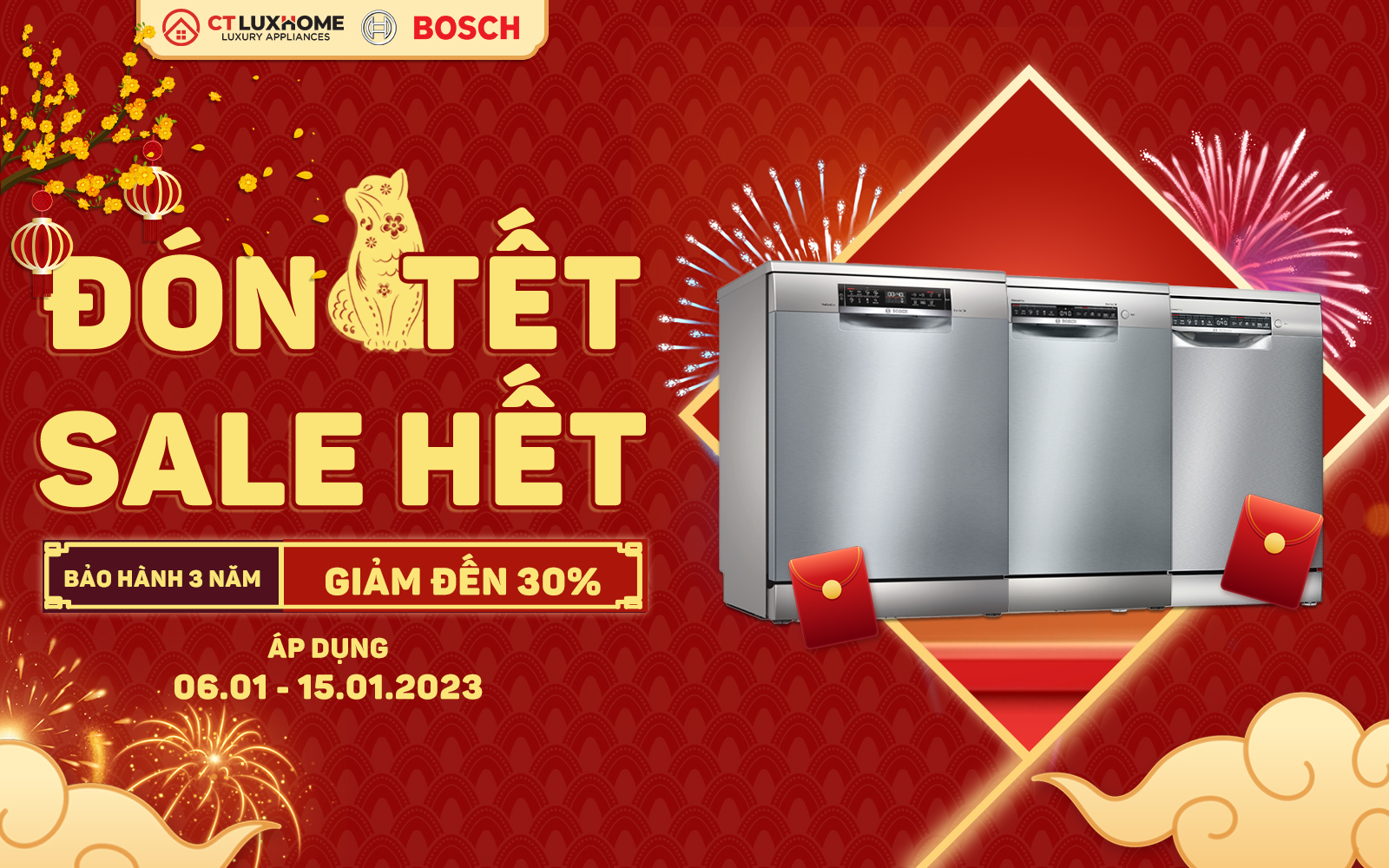 [ĐÓN TẾT - SALE HẾT] GIẢM ĐẾN 30% KHI MUA THIẾT BỊ BẾP TẠI CT LUXHOME 1