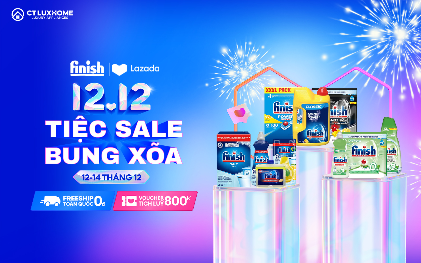 [CTLUXHOME x LAZADA]: TIỆC SALE BUNG XÕA, GIẢM SÂU LÊN ĐẾN 50% 1