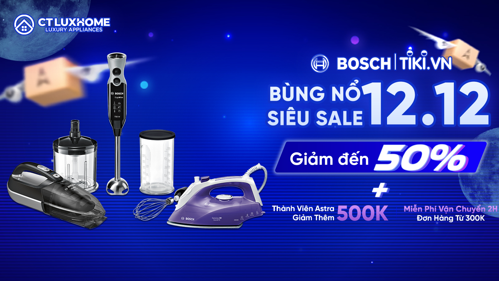 [CTLUXHOME - TIKI]: BÙNG NỔ SIÊU SALE, GIẢM SÂU LÊN ĐẾN 50%