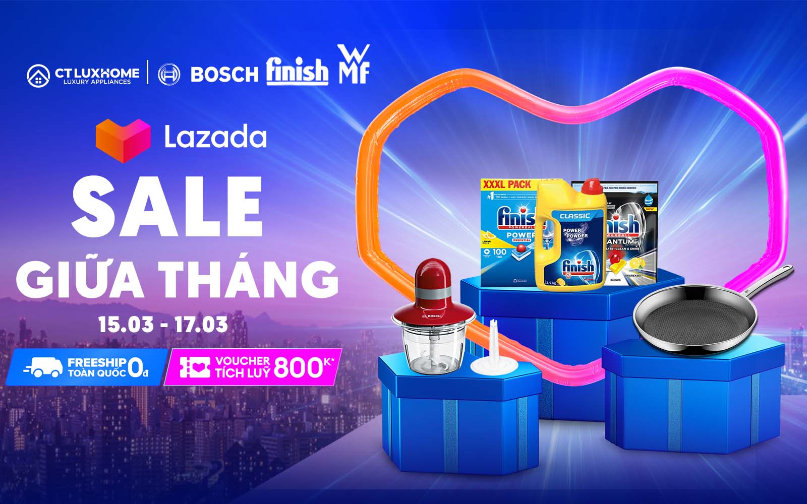 [CTLUXHOME x LAZADA]: SIÊU SALE GIỮA THÁNG, GIẢM SÂU LÊN ĐẾN 50%