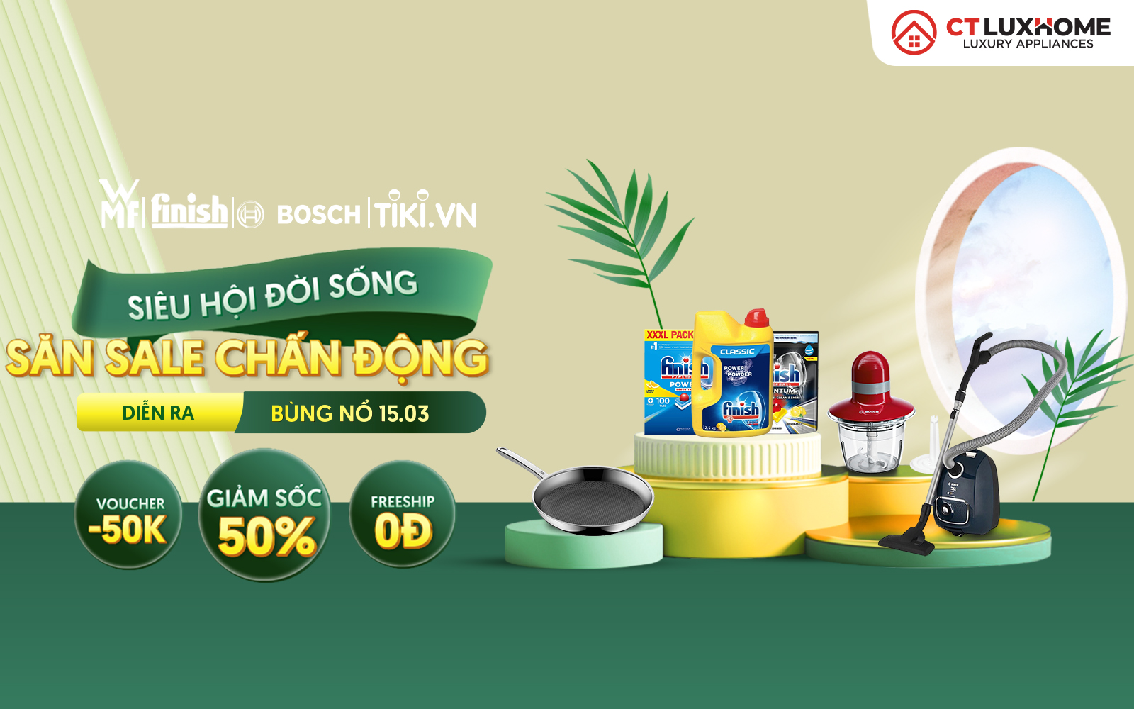 [CTLUXHOME - TIKI]: SIÊU SALE GIỮA THÁNG, SĂN SALE CHẤN ĐỘNG, GIẢM SÂU LÊN ĐẾN 50%