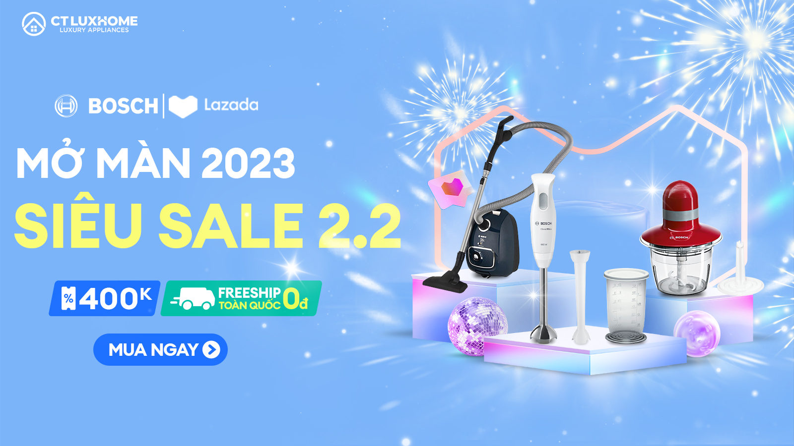[CTLUXHOME x LAZADA]: SIÊU SALE 2.2, SALE GẤP BỘI, GIẢM SÂU LÊN ĐẾN 50% 1