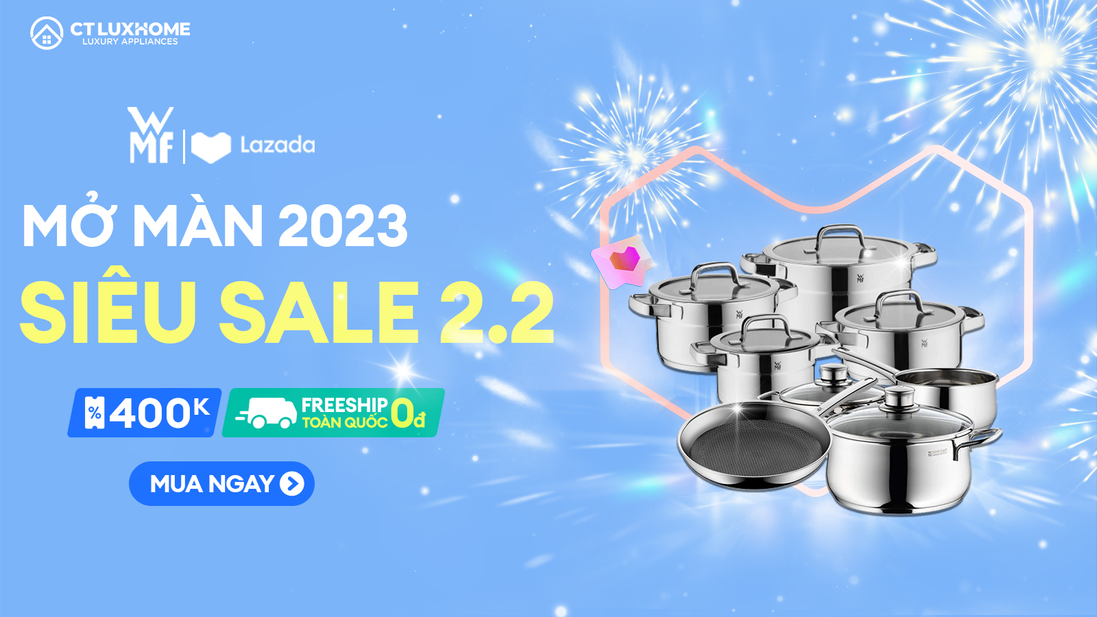 [CTLUXHOME x LAZADA]: SIÊU SALE 2.2, SALE GẤP BỘI, GIẢM SÂU LÊN ĐẾN 50% 3