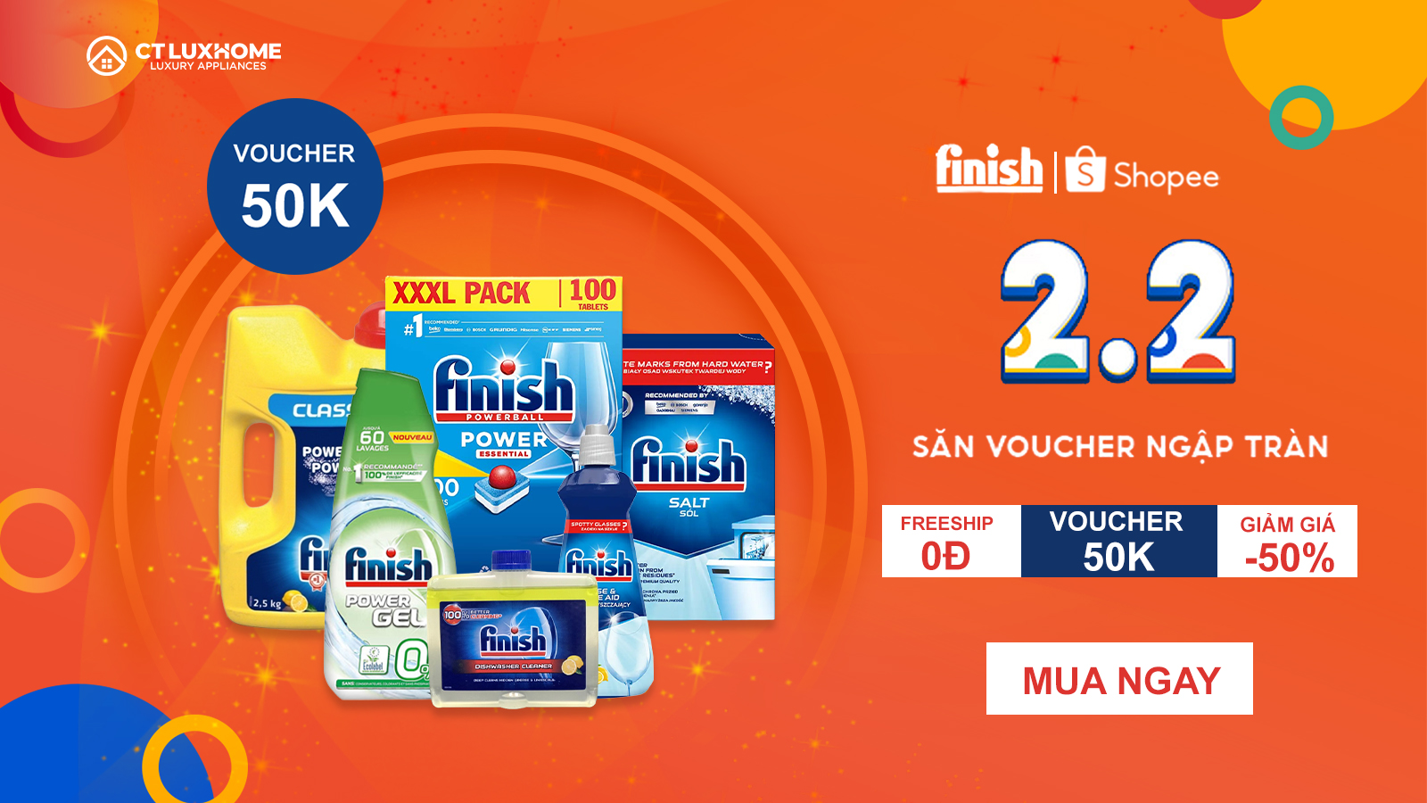 [CTLUXHOME - SHOPEE]: SIÊU SALE 2.2, SALE NGẬP TRÀN, GIẢM LÊN ĐẾN 50% 2