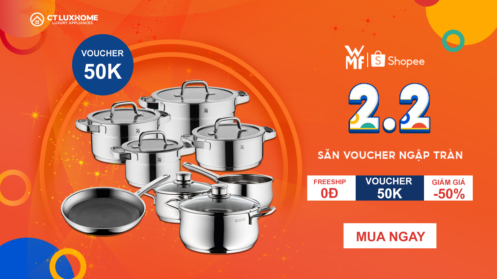 [CTLUXHOME - SHOPEE]: SIÊU SALE 2.2, SALE NGẬP TRÀN, GIẢM LÊN ĐẾN 50%