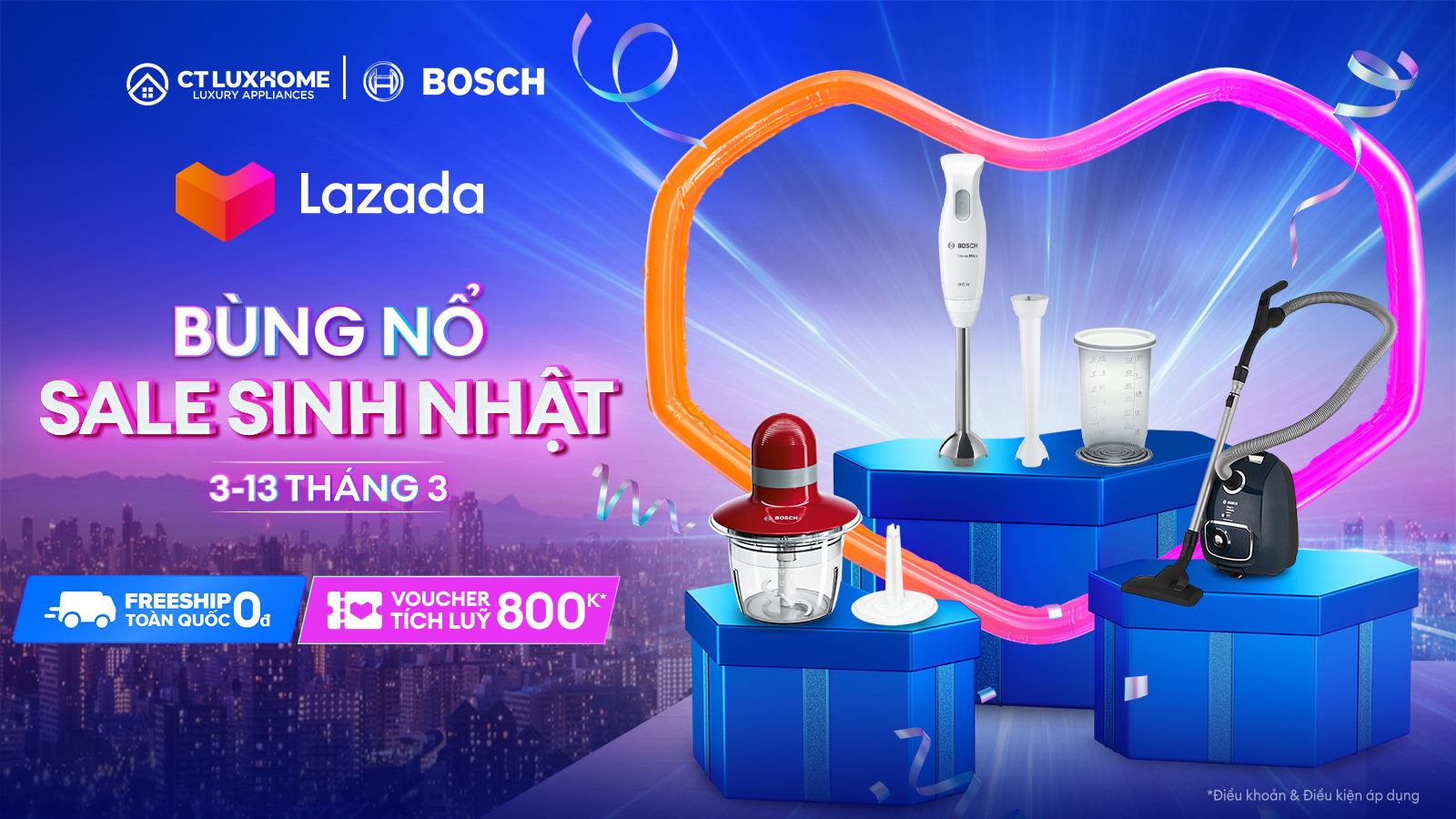 [CTLUXHOME x LAZADA]: SIÊU SALE 3.3, SIÊU SALE SINH NHẬT 11 TUỔI, GIẢM SÂU LÊN ĐẾN 50% 1