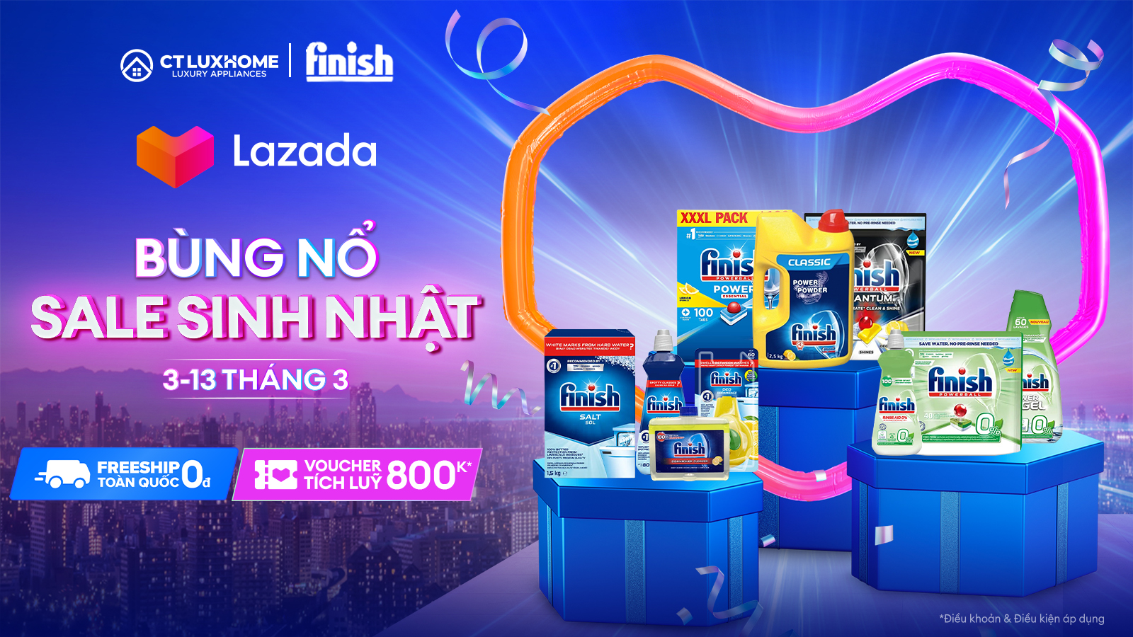 [CTLUXHOME x LAZADA]: SIÊU SALE 3.3, SIÊU SALE SINH NHẬT 11 TUỔI, GIẢM SÂU LÊN ĐẾN 50%