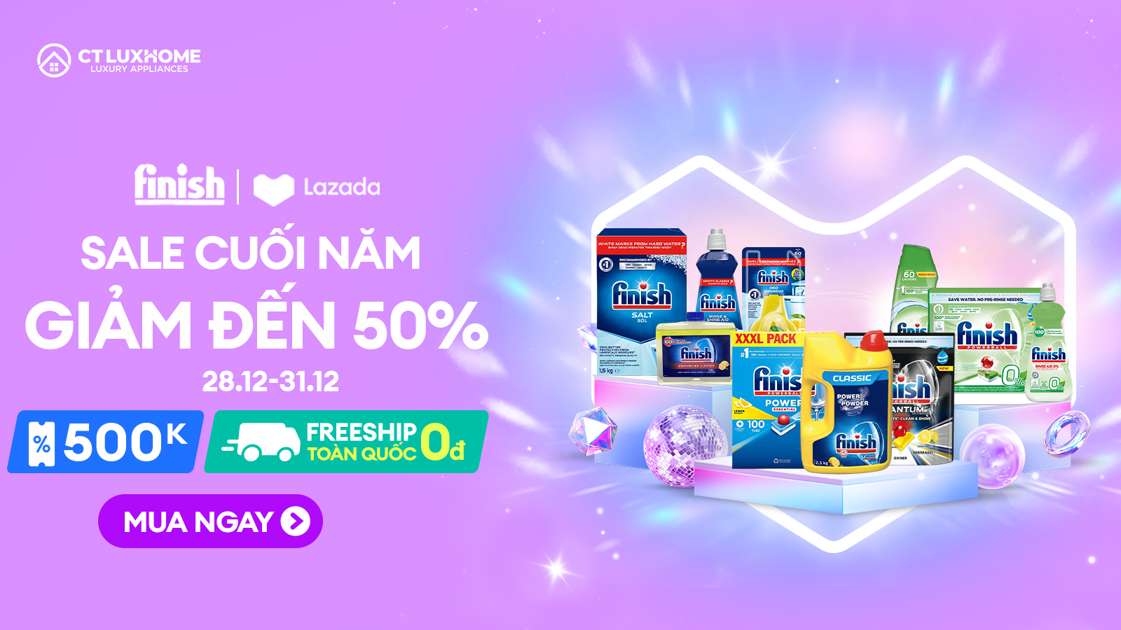 [CTLUXHOME x LAZADA]: SALE CUỐI NĂM, GIẢM SÂU LÊN ĐẾN 50% 1