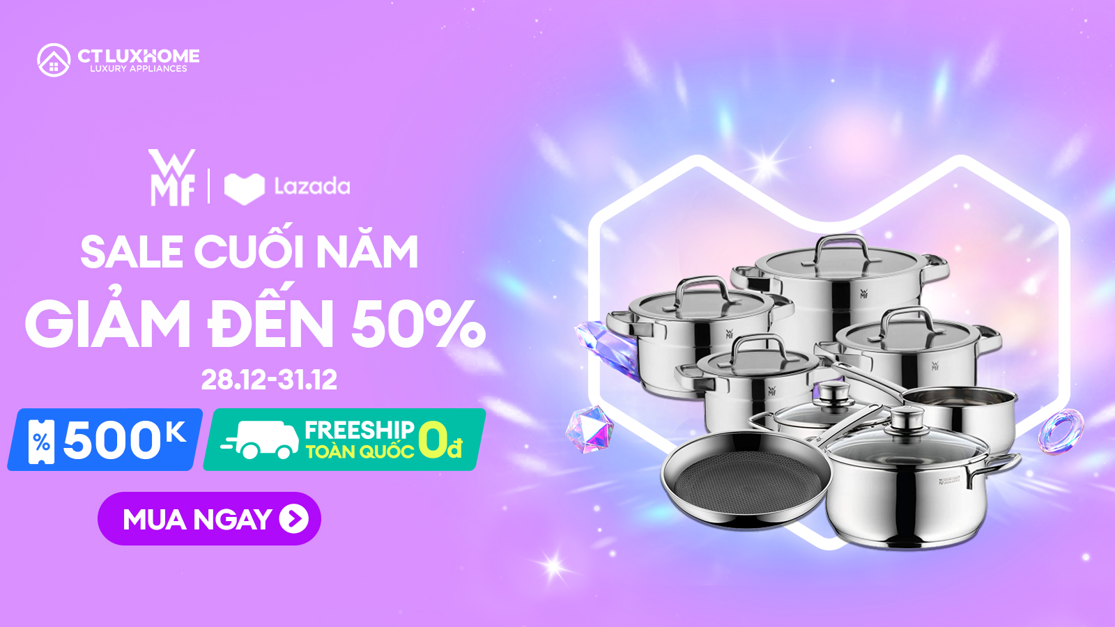 [CTLUXHOME x LAZADA]: SALE CUỐI NĂM, GIẢM SÂU LÊN ĐẾN 50% 2