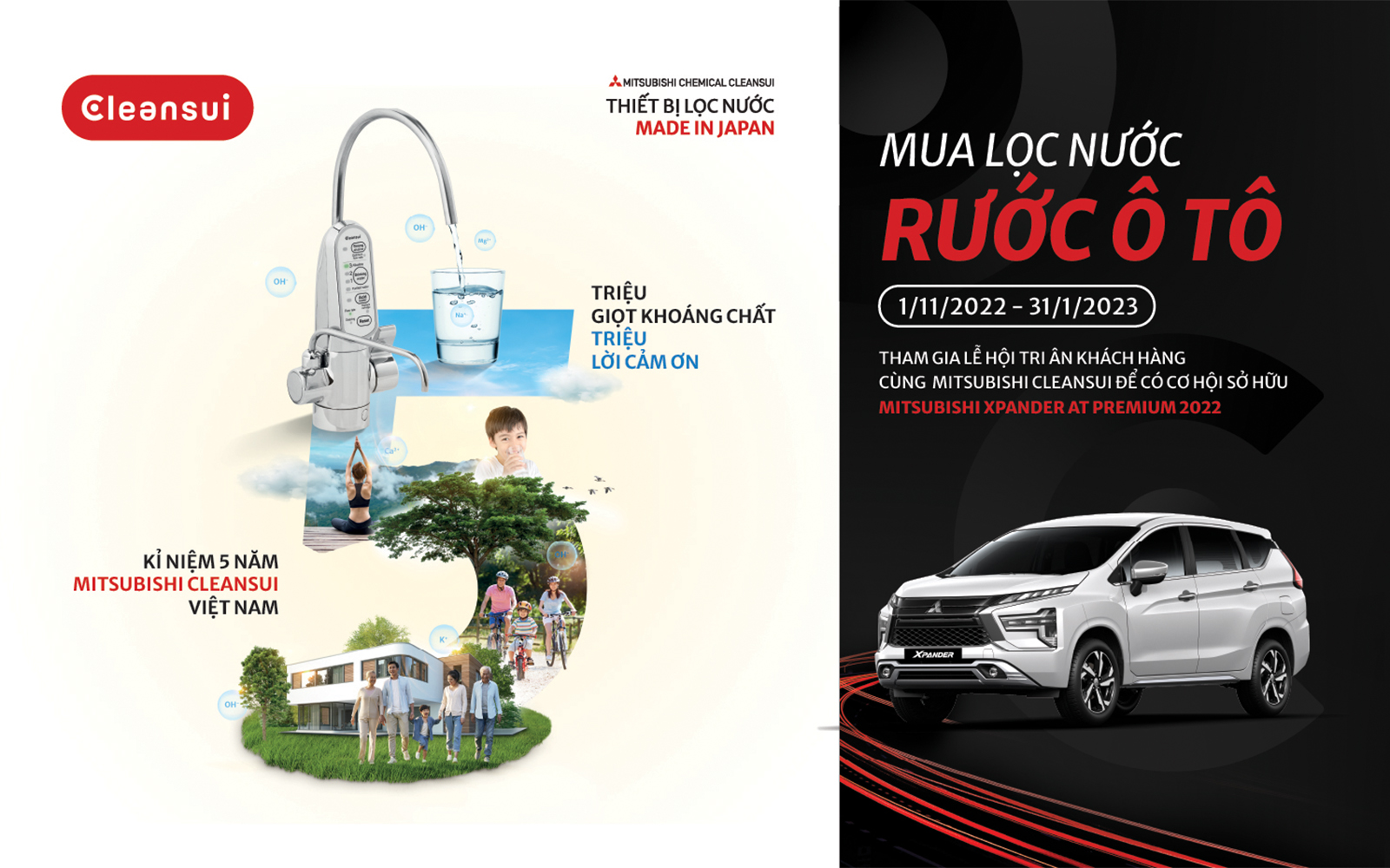 MỪNG KỶ NIỆM 5 NĂM: MUA LỌC NƯỚC - RƯỚC Ô TÔ [CTLUXHOME - CLEANSUI]