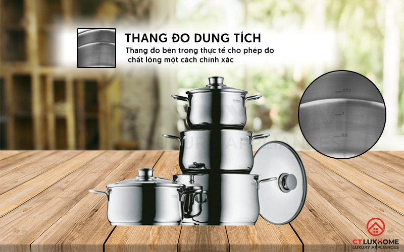 Vạch đo dung tích tiện lợi