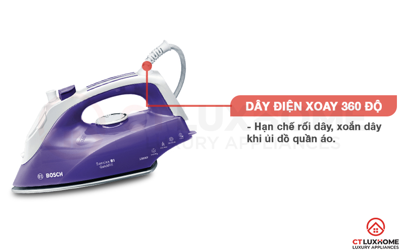 Cáp dài 2.5m linh hoạt với khớp xoay 360 độ và có thể cuộn lại gọn gàng