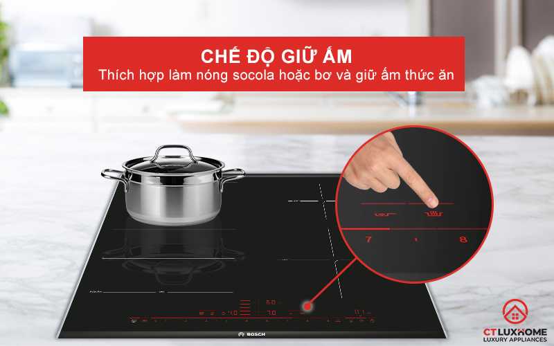 Chế độ giữ ấm giúp bạn làm nóng nhẹ món ăn, giữ hương vị đậm đà.