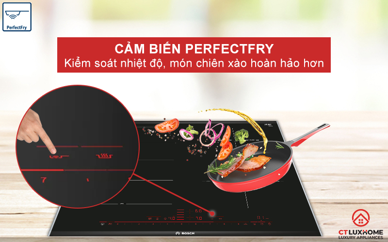 Chiên xào hoàn hảo hơn với cảm biến PerfectFry.