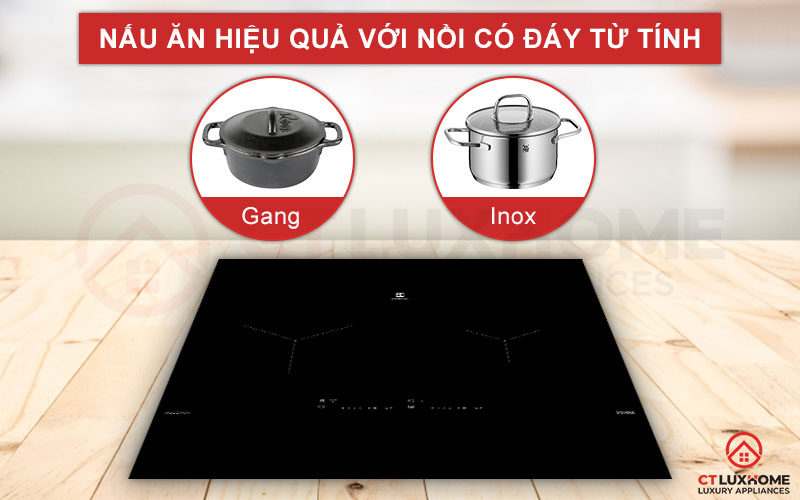Lựa chọn nồi nấu phù hợp khi bếp chỉ tiếp nhận nồi chảo có đáy từ tính