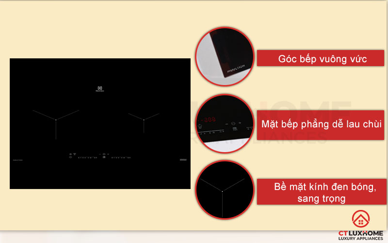 Thiết kế lắp âm sang trọng hiện đại, tiết kiệm không gian bếp