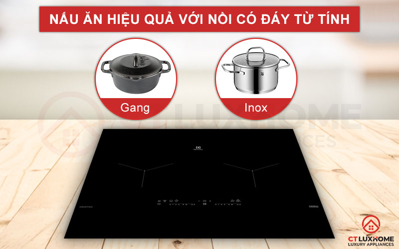 Lựa chọn nồi nấu phù hợp khi bếp chỉ dùng các nồi chảo có đáy từ tính