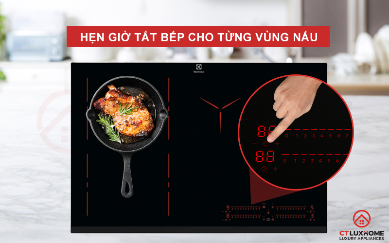 Hẹn giờ tắt bếp cho từng vùng nấu của bếp từ EIP8546