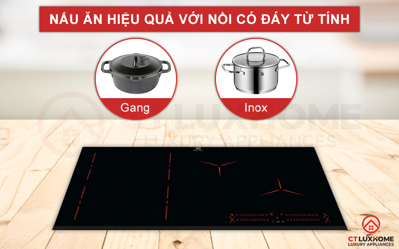 Lựa chọn nồi nấu phù hợp khi bếp chỉ tiếp nhận nồi chảo có đáy từ tính