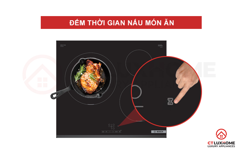 Chức năng đếm thời gian nấu món ăn 