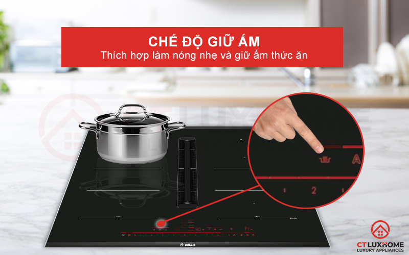 Chế độ giữ ấm tiện lợi khi bạn muốn làm nóng nhẹ hoặc giữ ấm món ăn