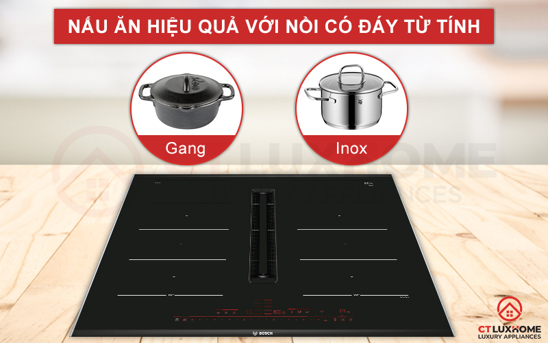 Lựa chọn nồi nấu phù hợp khi bếp chỉ dùng nồi chảo có đáy từ tính