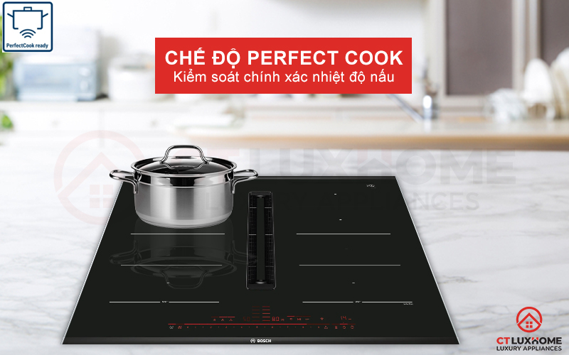 Cảm biến Perfect Cook kiểm soát nhiệt độ nấu chính xác