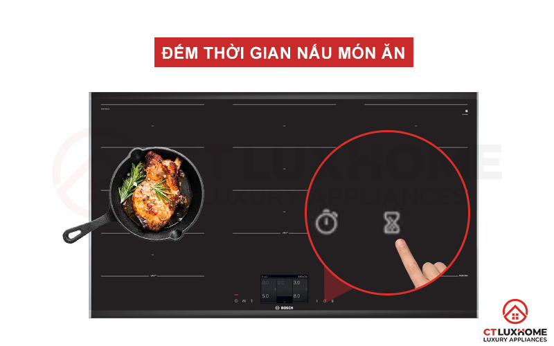Chức năng này cho phép người dùng biết được thời gian nấu món ăn mất bao lâu