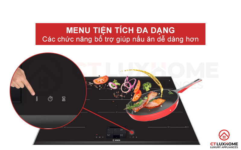 Thêm nhiều tiện tích hơn với Menu tiện ích