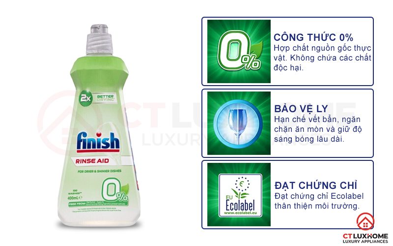 Tính năng vượt trội của nước làm bóng Eco 400ml
