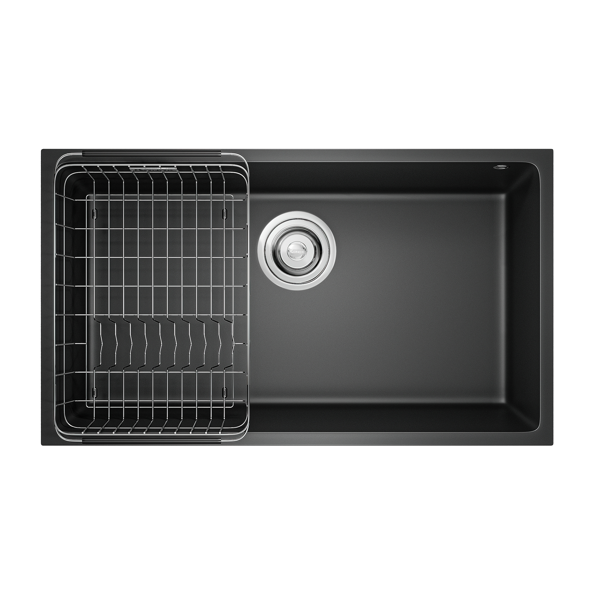 CHẬU RỬA CHÉN BÁT KONOX GRANITE NAROS 760S BLACK NAROS760SBLACK