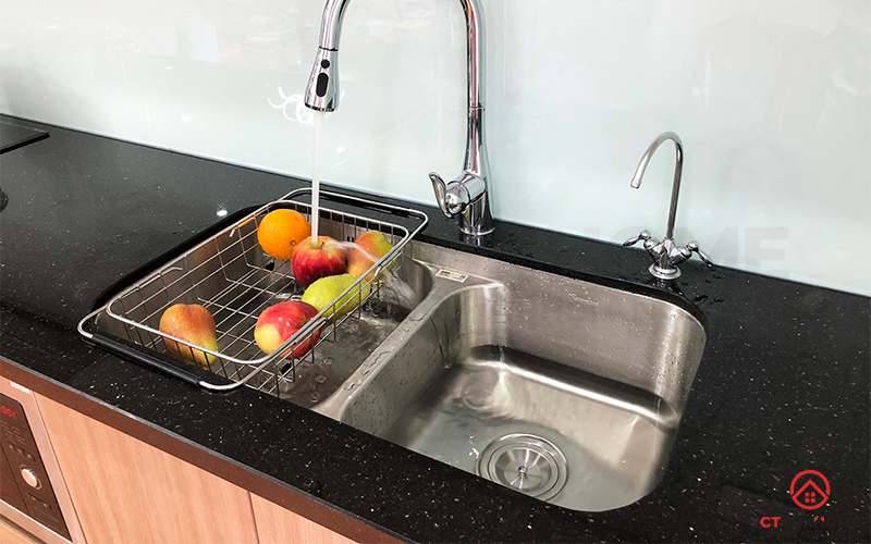 Hình ảnh thực tế Chậu rửa chén bát Konox Undermount Sink KN8246DUA