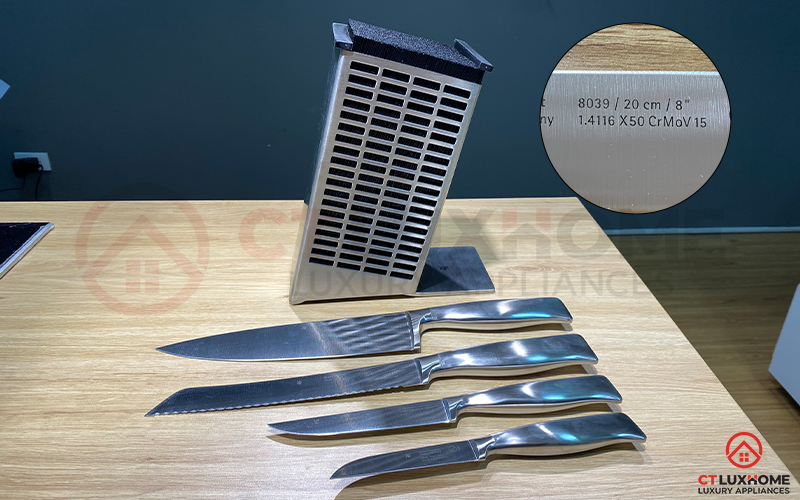 Thép X50CrMoV15 có khả năng chống ăn mòn lớn, độ dẻo dai lớn và độ cứng tốt