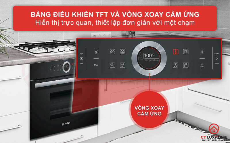 Bảng điều khiển TFT với vòng xoay cảm ứng hiện đại