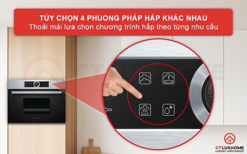 Tùy chọn 4 phương pháp hấp khác nhau tha hồ cho bạn lựa chọn