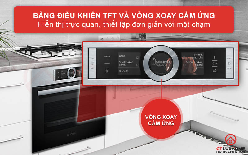 Bảng điều khiển TFT với vòng xoay cảm ứng hiện đại