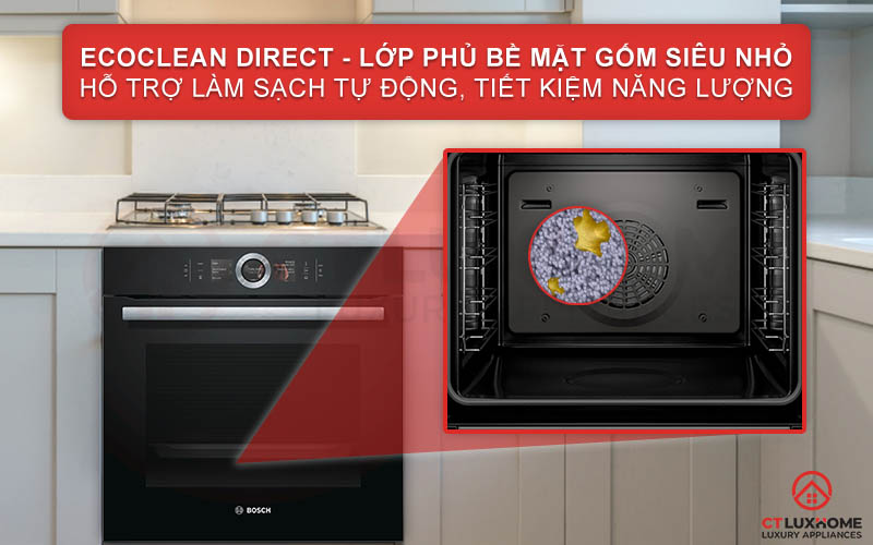 Nhẹ nhàng vệ sinh khoang lò với lớp phủ EcoClean Direct